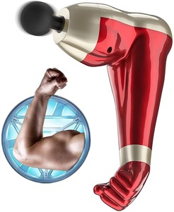lot 2524 image: CANHEAL Upgrade Arm-Bionic Percussion Muscle Massage Gun with 8 Head Attachments6 Speeds for Athletes Back Shoulder Muscle Soreness Recovery