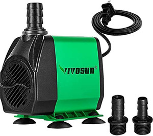 lot 2536 image: VIVOSUN 800GPH Submersible Pump(3000LH, 24W), Ultra Quiet Water Pump with 10ft. High Lift, Fountain Pump with 6.5ft. Power Cord, 3 Nozzles for Fish Tank, Pond, Aquarium, Statuary, Hydroponics