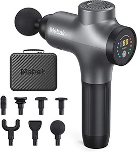 lot 2537 image: Massage Gun Deep Tissue Percussion Muscle Massager for Pain Relief, Super Quiet Portable Neck Back Body Relaxation Electric Sport Massager Mebak 3