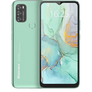 lot 2547 image: Blackview A70 Cell Phone Android 11 , 6.5���� HD Waterdrop Screen, 5380mAh Battery, Unlocked Phone Green