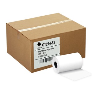 lot 2578 image: (50) 2-14 X 63 THERMAL PAPER ROLLS INGENICO ICT 200 220 250 FD400 VX520
