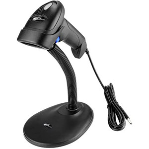 lot 2587 image: NetumScan Handheld USB 1D Barcode Scanner with Stand, Wired CCD Bar Code Reader for POS System Sensing, Store, Supermarket, Warehouse