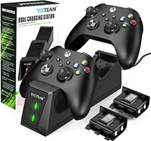 lot 2588 image: Controller Charger Compatible with Xbox Series XS (2020), YCCTEAM Controller Charging Station Dual Charging Dock with 2pcs 1000mAh Rechargeable Battery Pack