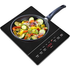 lot 2603 image: Electric Cooktop 110V Countertop Ceramic Electric Stove with single burner,Timer & Kid Safety Lock, Sensor Touch Control Suitable for all pots (1 Burner Countertop)