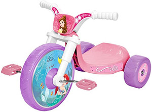 lot 2606 image: Disney Princess Heart Strong 10 Fly Wheels Junior Cruiser Ride-On - Pink