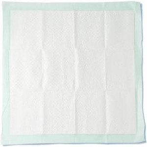 lot 2611 image: Medline Heavy Absorbency 36 x 36 Quilted Bed Pads, Large Disposable Underpads, 50 Per Case, Fluff and Polymer Core, Great Protection for Beds, Furniture, Surfaces