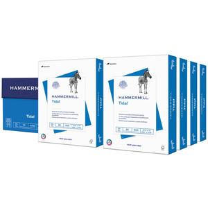lot 2614 image: Hammermill Printer Paper, Tidal Copy 20lb, 8.5x11, 8 Ream, 4000 Sheets