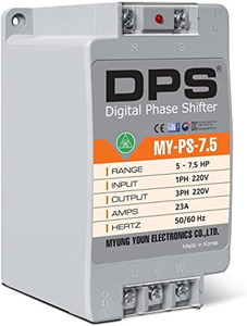 lot 2622 image: Single Phase to 3 Phase Converter, MY-PS-7.5 Model, Suitable for 5HP(3.7Kw) 15 Amp 200-240V 3 Phase Motor, One DPS Should Be Used for One Motor, InputOutput 200V-240V, Digital Type