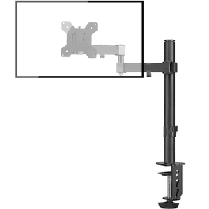 lot 2628 image: Bracwiser Monitor Mount Single Fully Adjustable Arm Fits One Screen 13-32 inch 22lbs for Monitor Computer Screen 13 15 17 19 20 22 23 24 26 27 30 32 inch VESA 75 100 (MD7421)