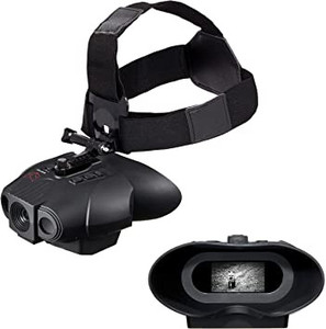 lot 2647 image: Nightfox Red HD Digital Night Vision Goggles  1x Magnification, Extra Wide FOV for Close Quarters  Covert 940nm Infrared  Records 1080p Video  Audio  USB Rechargeable  Hunting, Security