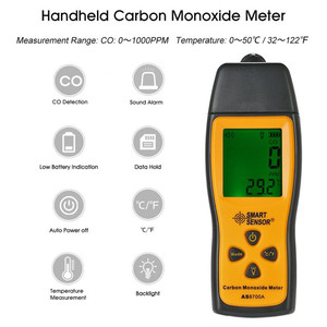 lot 2680 image: OUTAD AS8700A Carbon Monoxide Meter CO Gas Leak Detector Gas Analyzer High Precision Detector Gas Monitor Tester 1000ppm