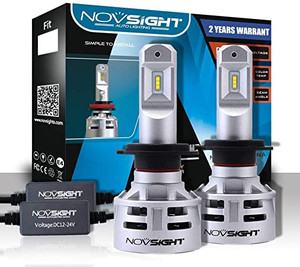 lot 2698 image: NOVSIGHT H7 LED Headlight Bulbs 10000LM (2x5000LM) 60W(2x30W) 6500K Cool White