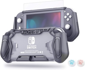 lot 2700 image: LeyuSmart Protective Case with High Clear Tempered Glass Screen Protector for Nintendo Switch Lite, Pink Color