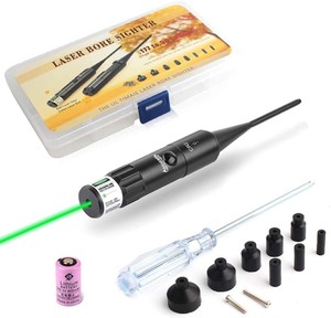 lot 2753 image: Green Laser Bore Sight Kit High Accuracy Laser Boresighter for .177 to .50 Caliber Rifle Scope Handgun Shotgun Laser Bore Sighter for Hunting