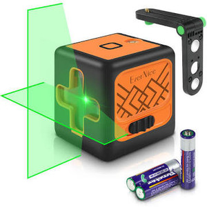 lot 2756 image: Laser Level,98ft Self Leveling Green Laser Level with Switchable Vertical and Horizontal Line,Cross Line leveling laser for Construction Tile Wall Picture Hanging,360°Magnetic Base,Battery Included