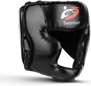 lot 2761 image: Boxing Headgear, Synthetic Leather MMA Headgear, UFC Fighting by SANJOIN, Black