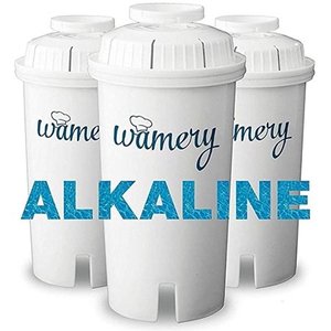 lot 2762 image: Wamery Certified Alkaline Water Filter Replacement 3-Pack, Enhanced 2020 Model, Fits Brita Pitcher, Increases Water pH, Removes Lead, Chlorine, Copper and More, Ionizer and Purifier System