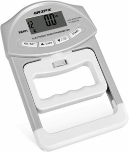 lot 2774 image: GRIPX Digital Hand Dynamometer Grip Strength Measurement Meter Auto Capturing Electronic Hand Grip Power 198Lbs  90Kgs