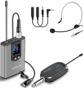 lot 2787 image: Wireless Headset Lavalier Microphone System -Alvoxcon Wireless Lapel Mic Best for IPhone, DSLR Camera, PA Speaker, Youtube, Podcast, Video Recording, Conference, Vlogging, Church, Interview, Teaching