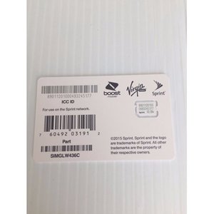 lot 2814 image: Sprint Apple SIM