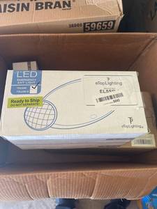lot 4230406 image: e-Top Lighting- EL5SB-1 Battery Powered LED Emergency Lighting Fixture New. Condition is New never used.