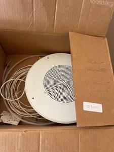 lot 4230441 image: 8 inch round speaker ceiling speaker for drive thru or music system.