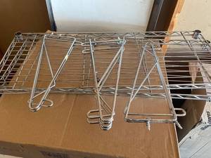 lot 4230472 image: 2 18x36 metro shelves with three wall mount brackets