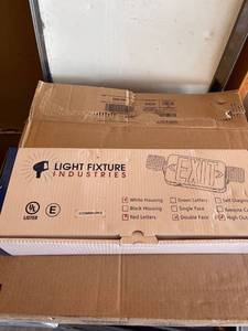 lot 4230478 image: Double Face Exit Sign, with battery back up lights