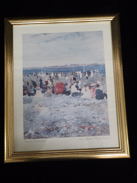lot 1001 image: Maurice Prendrgast Revere Beach Framed Print