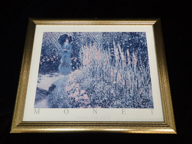 lot 1002 image: Claude Monet Gladioli Framed Print