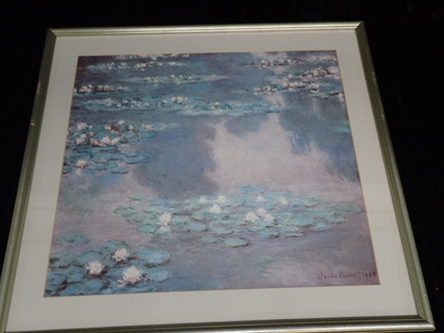 lot 1012 image: Claude Monet Waterlillies Framed Print