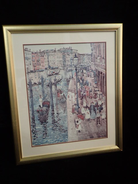 lot 1019 image: Maurice Prendergast Grand Canal Framed Print