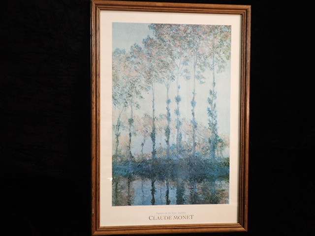 lot 1038 image: Claude Monet Poplars at the Epte, Autumn Framed Print