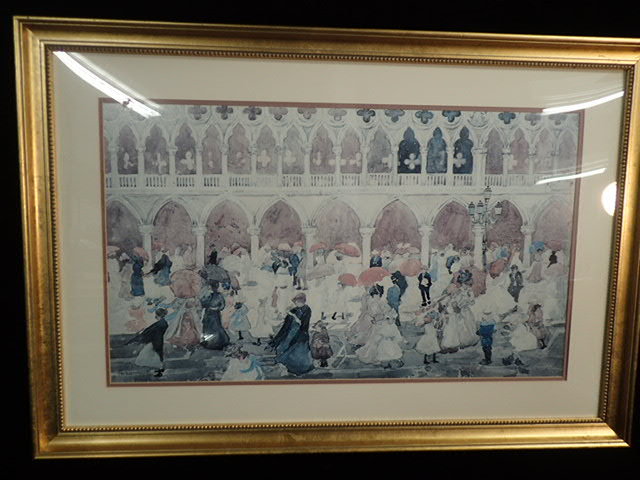 lot 1042 image: Maurice Prendergast Sunlight on the Piazzetta Framed Print