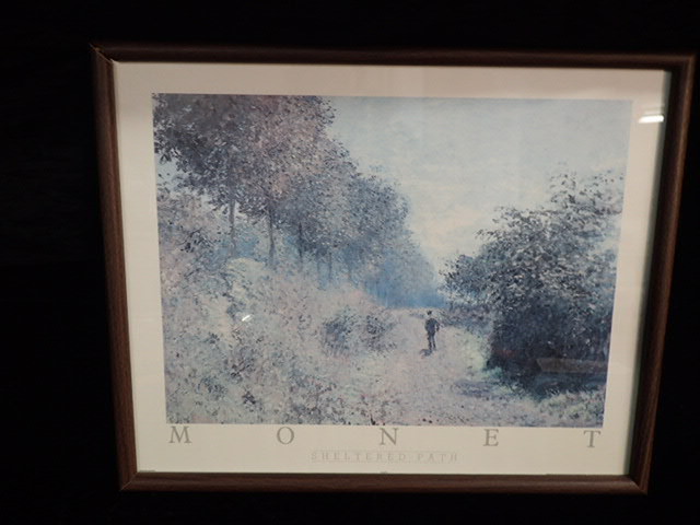 lot 1053 image: Claude Monet Sheltered Path Framed Print