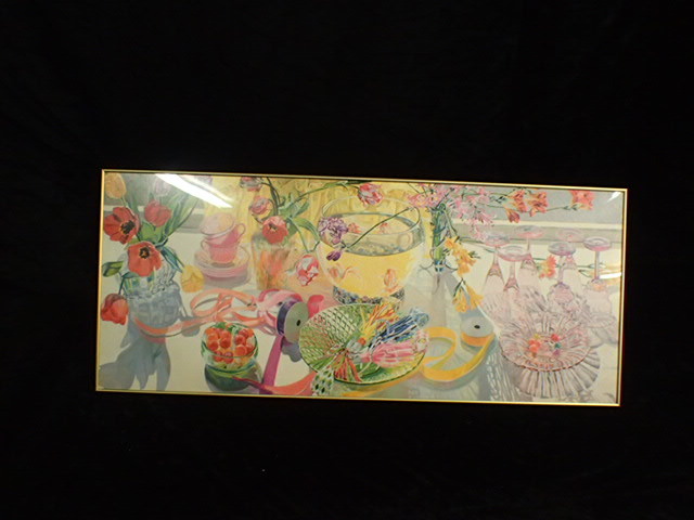 lot 1079 image: Janet Fish Spring Party Framed Print
