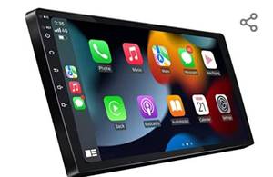 lot 2891 image: IYING Android 10 Car Radio Wireless CarPlay & Wired Android Auto 2G32G 10 Inch Car Stereo Receiver GPS Navigation WiFi Bluetooth AMFM Radio Car Multimedia Player Double Din with Backup Camera
