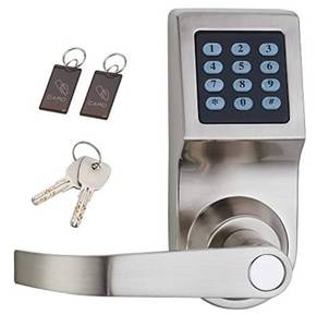 lot 2899 image: HAIFUAN Digital Door Lock,Unlock with M1 Card, Code and Key,Default for Left Hand Orientation