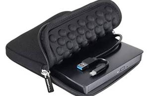 lot 2918 image: ROOFULL External CD DVD -RW Drive USB 3.0 Type-C Portable CDDVD Optical Drive Player Reader Writer Burner with Protective Carrying Case for Mac MacBook ProAir, iMac, Windows 1110 Laptop Desktop