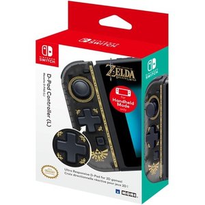 lot 2919 image: HORI, Zelda Handheld Mode Only D-Pad Controller (Left), Nintendo Switch, Black