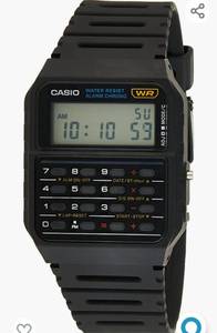 lot 2925 image: Casio Mens Vintage CA53W-1 Calculator Watch