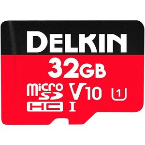 lot 2926 image: Delkin Select - Flash memory card (SD adapter included) - 32 GB - Video Class V10  UHS-I Class 1  Class10 - 500x - microSDHC
