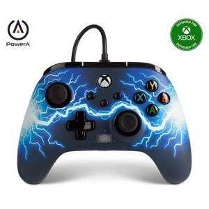 lot 2943 image: PowerA Enhanced Wired Controller for Xbox Series XS - Arc Lightning, Gamepad, Wired Video Game Controller, Gaming Controller, Xbox Series XS - Xbox Series X