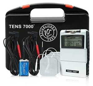 lot 2959 image: TENS 7000 Digital TENS Unit with Accessories - TENS Unit Muscle Stimulator for Back Pain, General Pain Relief, Neck Pain, Muscle Pain Battery Not Included