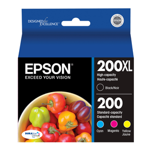 lot 2960 image: Epson - 200200XL 4-Pack Ink Cartridges High Capacity and Standard Capacity - CyanMagentaYellowBlack
