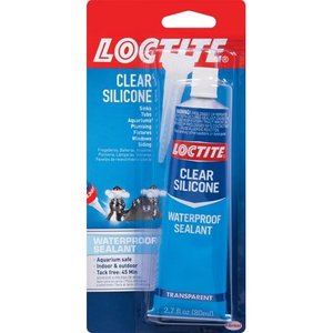 lot 2962 image: Loctite Waterproof Sealant Clear Silicone, 2.7 fl oz