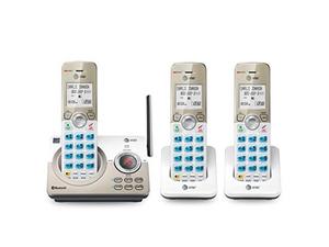 lot 48620 image: AT&T - AT DL72319 DECT 6.0 Expandable Cordless Phone System with Digital Answering System - WhiteChampagne