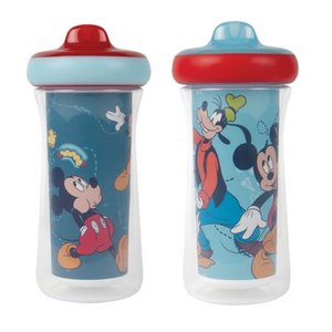 lot 48650 image: The First Years Disney Mickey Mouse Insulated Sippy Cup 9 Oz - 2pk