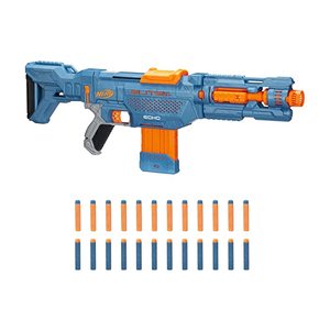 lot 48685 image: NERF NERF Elite 2.0 Echo CS-10 Blaster -- 24 Official Darts, 10-Dart Clip, Removable Stock and Barrel Extension, 5 Tactical Rails