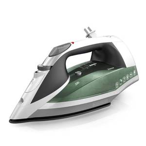 lot 48687 image: BLACKDECKER Vitessa Advanced Steam Iron with Retractable Cord, GreenWhite, ICR2020